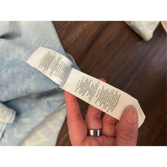 Armani Exchange Gradient Blue Button-Down Shirt, Sz Large - Picture 5 of 11